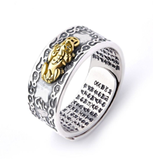 ANILLO PIXIU BUDA PROSPERIDAD AJUSTABLE